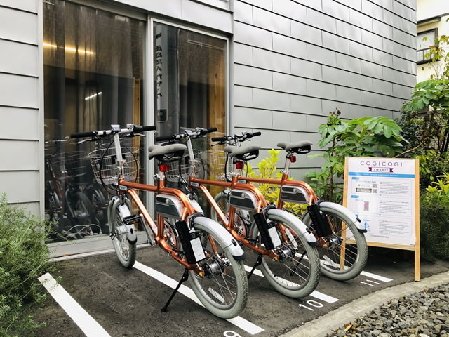 Bike rental port in Kamakura